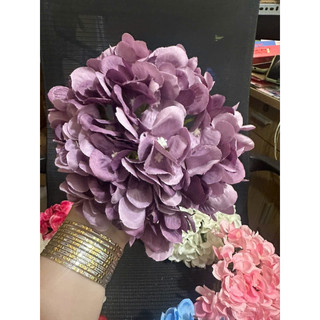 Đầu Bông Tú cầu lụa trang trí Quà 22cm Lớn