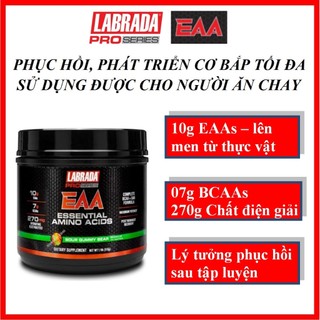 Labrada Pro Series EAA 30ser – Bổ sung các Acid Amin cần thiết, phục hồi, phát triển Cơ bắp, sử dụng cho người ăn chay