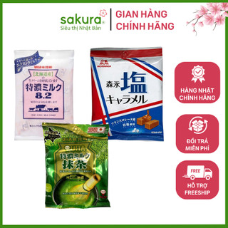 Kẹo UHA Trà xanh, Sữa Muối, kẹo caramen muối  - Hàng Nhật Nội Địa