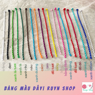 1 vòng dây xoắn may mắn 4mm - Có nhiều màu và kích cỡ để lựa chọn [VÒNG CHÂN| RUYN SHOP]