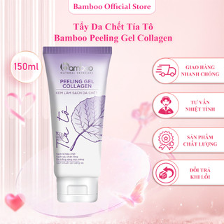 Tẩy da chết Bamboo tía tô làm sạch tế bào chết khô sần, loại bỏ bã nhờn trên da tái tạo làn da khỏe mạnh 150ml