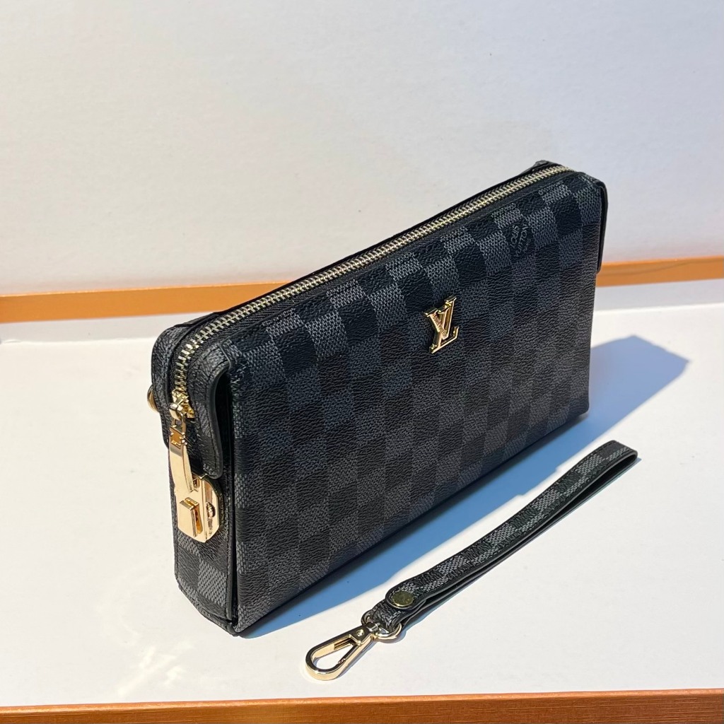 Ví cầm tay - Clutch Nam LV Khoá Số Bảo Mật Da bò Đẳng Cấp Nhiều Ngăn LV-888