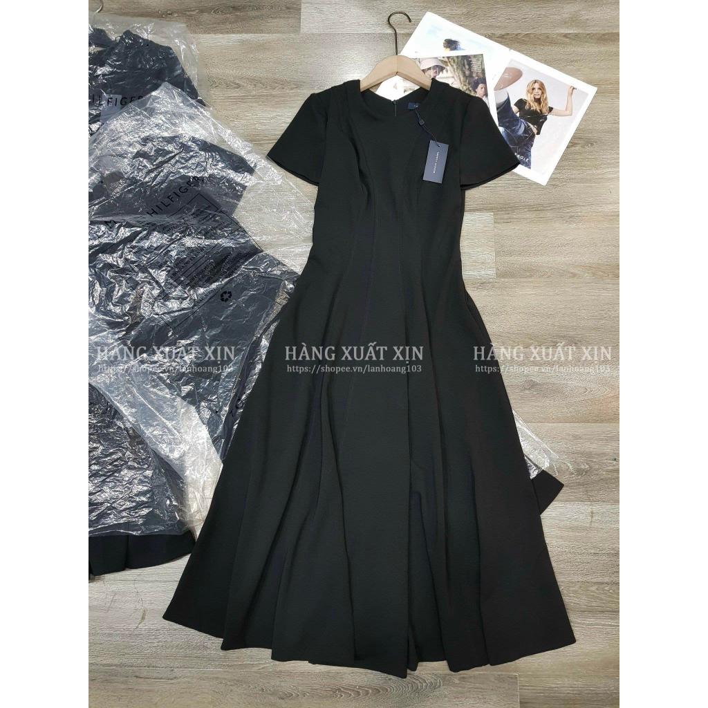 Đầm váy midi công sở Tomy gân màu siêu đẹp