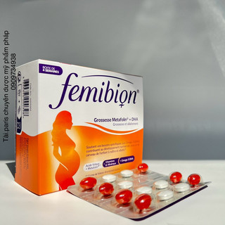 Vitamin Bầu Femibion Grossesse Metafolin® + DHA .Cung cấp dinh dưỡng khi mang thai và cho con bú