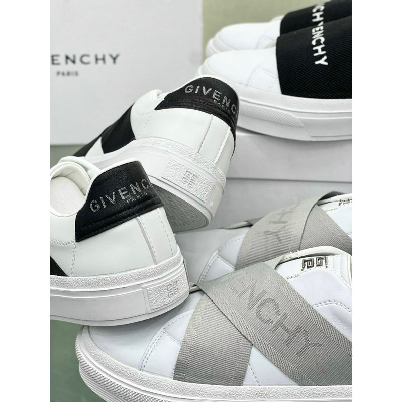 Giày slipon GVC chun chéo khắc laze , giày da lười dành cho nam