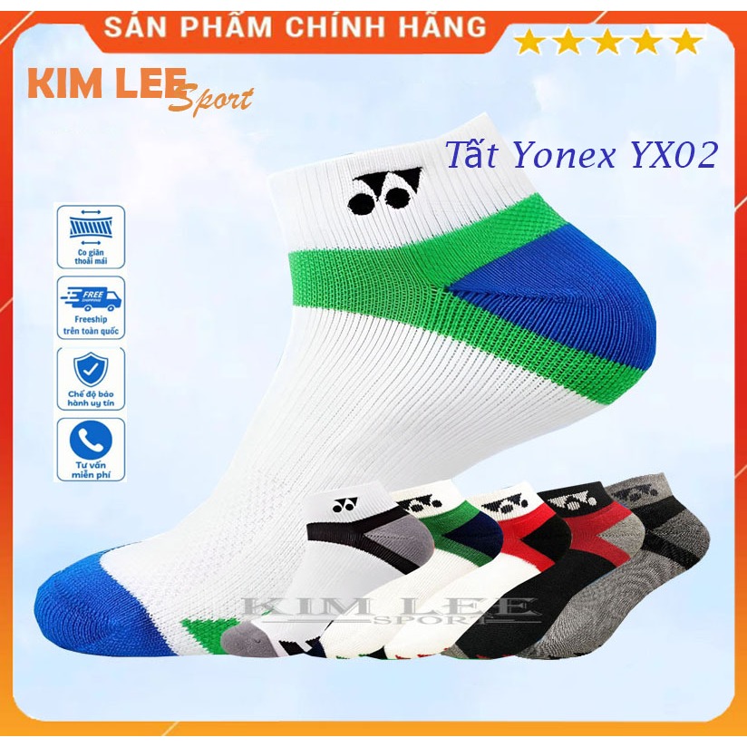 Tất yonex ( vớ ) cầu lông YX02 _ siêu thấm hút , chống mùi ,mềm mại , bền , rẻ
