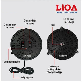 Biến áp đổi nguồn Lioa 1200VA