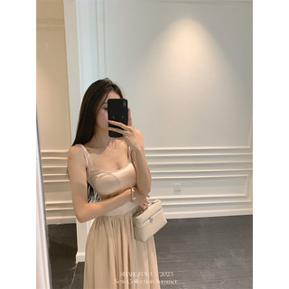 ĐẦM HAI DÂY NỮ DÁNG DÀI ULZZANG