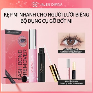 Mlen Diary Gói combo tẩy keo dán lông mi giả dịu nhẹ và không gây kích ứng Women Nữ