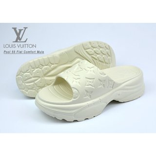 Dép quai ngang lv nữ - dép chunky bouncer slide mẫu mới siêu hot lv1- dép hot 2024 qnm jj5
