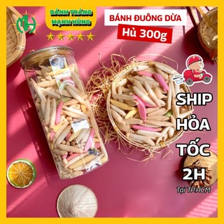 Bánh đuông dừa 300g hủ pet Ăn vặt Mạnh Hùng ngon rẻ Sài Gòn
