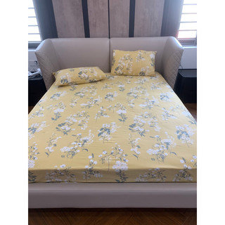 Set ga gối cotton lụa - gối size 48*74cm