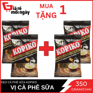 Combo 2 gói lớn kẹo cà phê sữa kopiko capuchino gói 350g x2