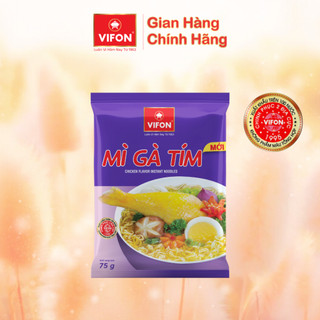 -Thùng 30 gói Mì Gà Tím VIFON 75g / gói
