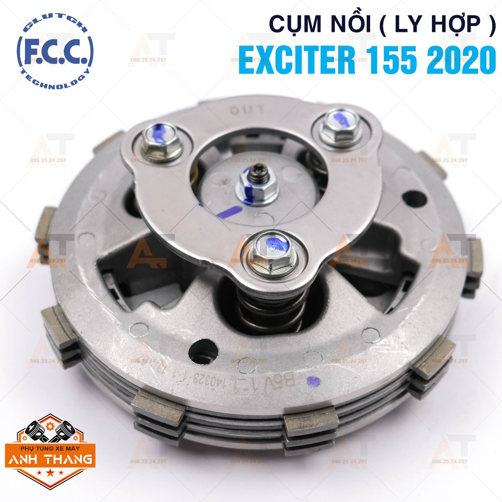 Bộ nồi chống trượt  /Ly hợp FCC Exciter 155 2020 /Ex150 /R15 /Ex135 /Fzi /TFX  Phụ kiện xe máy chính hãng cho xe Yamaha