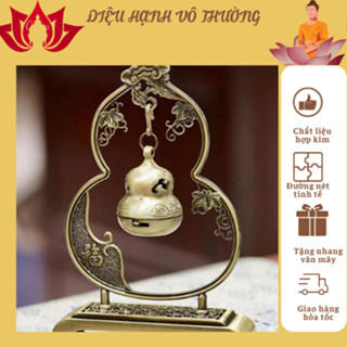 Lư treo xông trầm hương, lư đốt trầm, đỉnh đốt xông trầm chất liệu hợp kim  tặng nhang vân mây 1 hộp