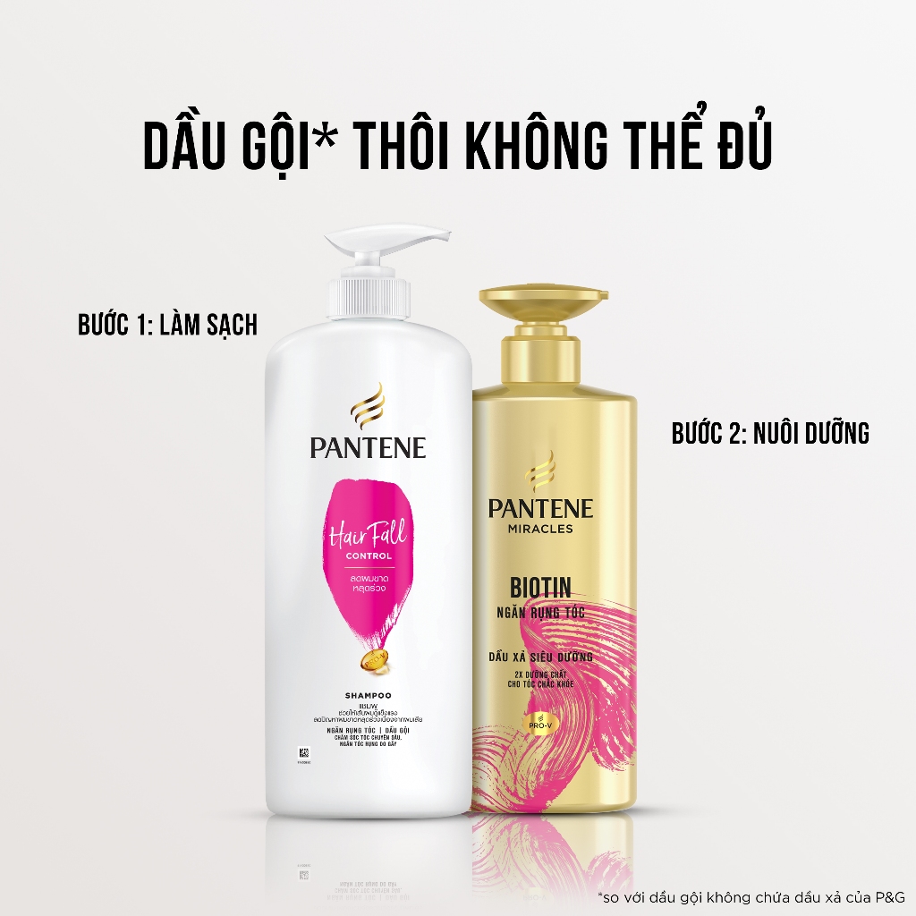 Combo 2 Dầu Gội PANTENE Pro-V Chai 1200ML Suôn Mượt Óng Ả