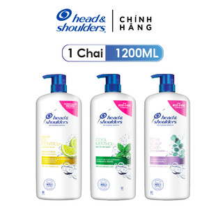 Dầu Gội HEAD AND SHOULDERS Chai 1200ml Bạc Hà Mát Lạnh/Da Đầu Ngứa/Hương Chanh