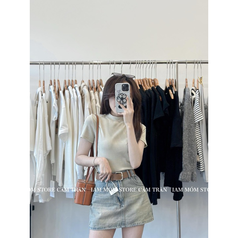 Áo thun cộc tay cổ 3cm TT QC