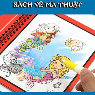 Tranh tô màu nước ma thuật tự xóa graffiti kì diệu nhiều chủ đề hấp dẫn tô màu cho bé nhiều chủ đề