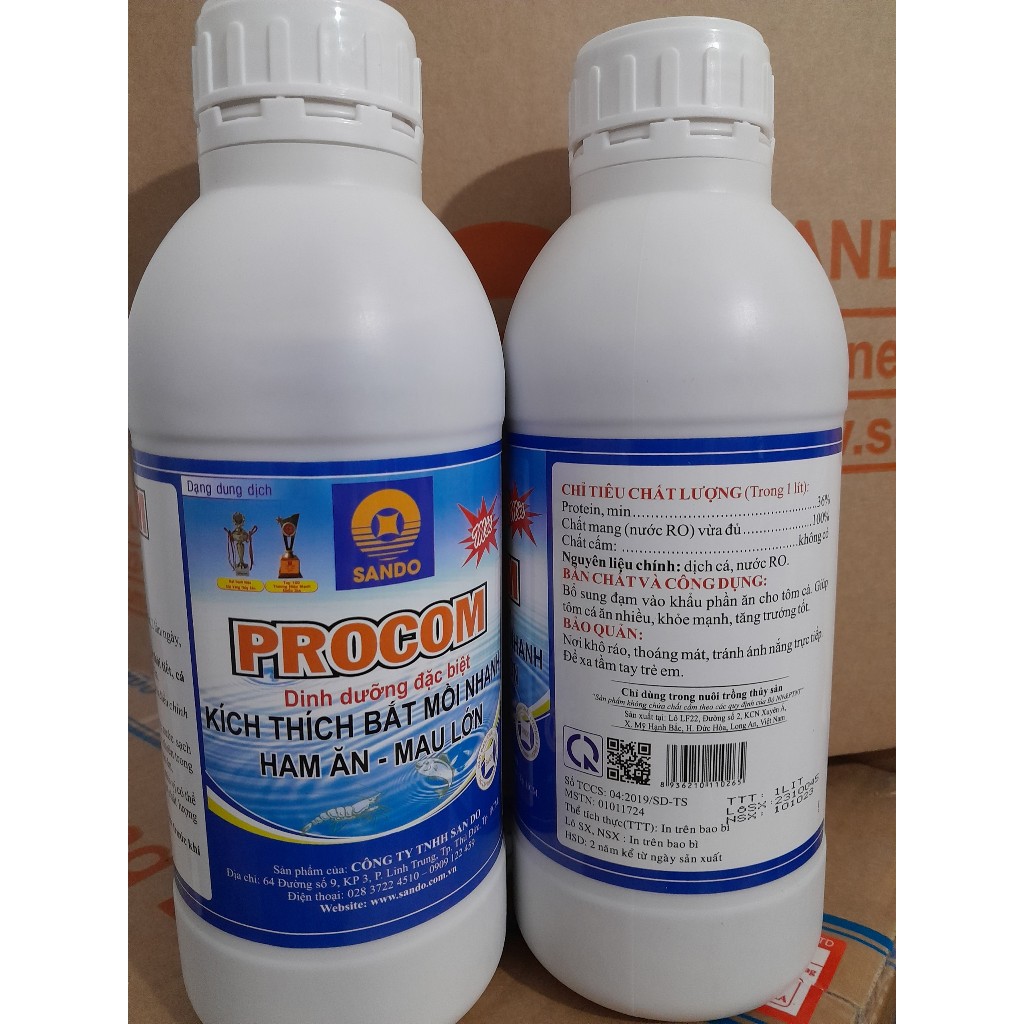 PROCOM - DINH DƯỠNG ĐẶC BIỆT CHO LƯƠN, CÁ, ẾCH