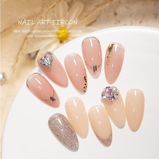 Set 4 Viên Đá Khối Hình Tim Đính Móng