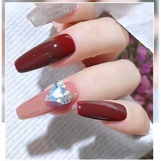 Set 4 Viên Đá Khối Hình Tim Đính Móng