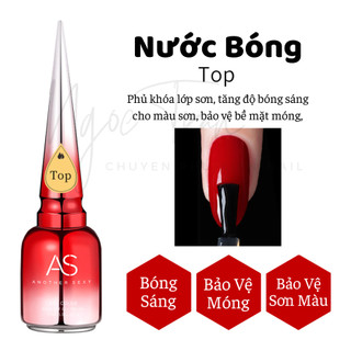 Top Gel AS Red | Nước Bóng Sơn Gel  | Chai Chức Năng
