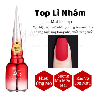 Matte Top Gel AS Red | Lì Nhám | Chai Chức Năng