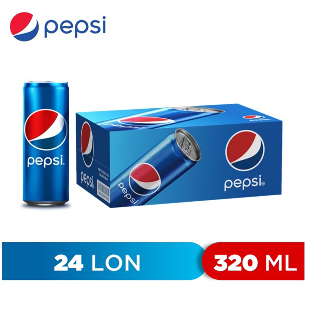 Thùng 24 Lon Nước Giải Khát có Gas Pepsi 320ml (bọc chống sốc)