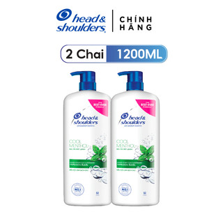 Combo 2 Dầu Gội Head & Shoulders Chai 1200ML Hương Bạc Hà
