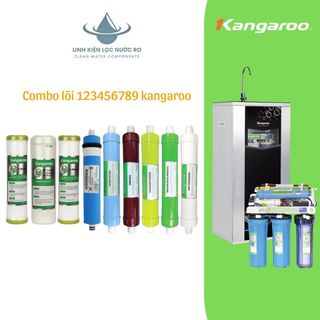 Combo lõi số 123456789 KANGAROO Tăng độ PH - LÕI LỌC CHÍNH HÃNG - Tặng kèm cút nối nhanh