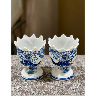 Ly sứ Bát Tràng cắm quả phật thủ - Ly phật thủ gốm sứ Bát Tràng Việt Nam