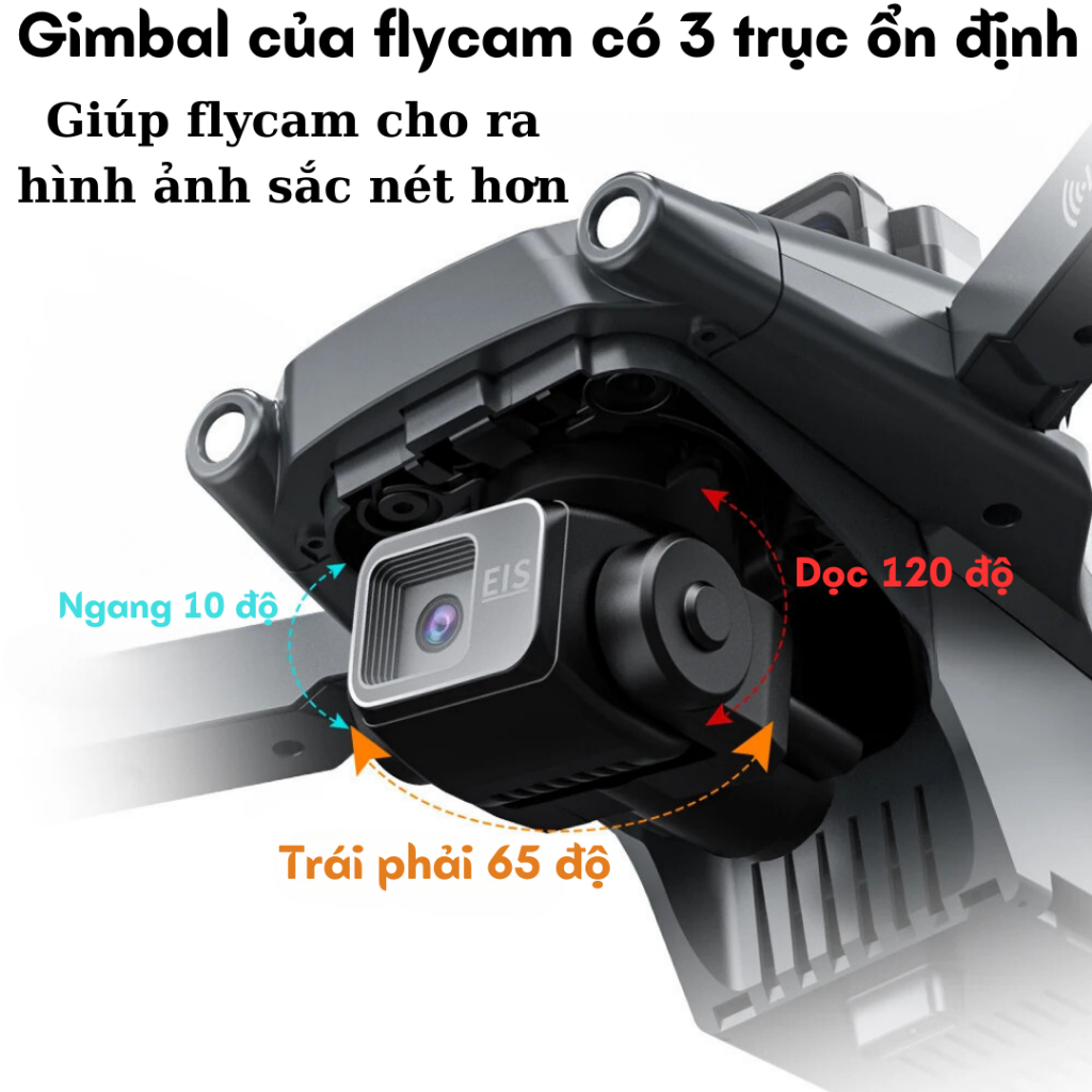 Flycam L600 Pro Camera 8K Gimbal Chống Rung 3 Trục, Động Cơ Không Chổi Than, Định Vị G.P.S Tự Quay Về Tầm Xa 3000m | BigBuy360 - bigbuy360.vn