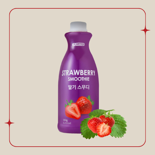 Smoothie Dâu Tươi JUPITER 1.8kg - Hàn Quốc, Tiêu Chuẩn HACCP