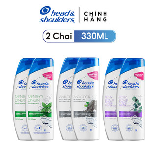 Combo 2 Chai Dầu Gội Head & Shoulders 330ML Bạc hà mùa hè/ Da đầu ngứa/ Sạch sâu