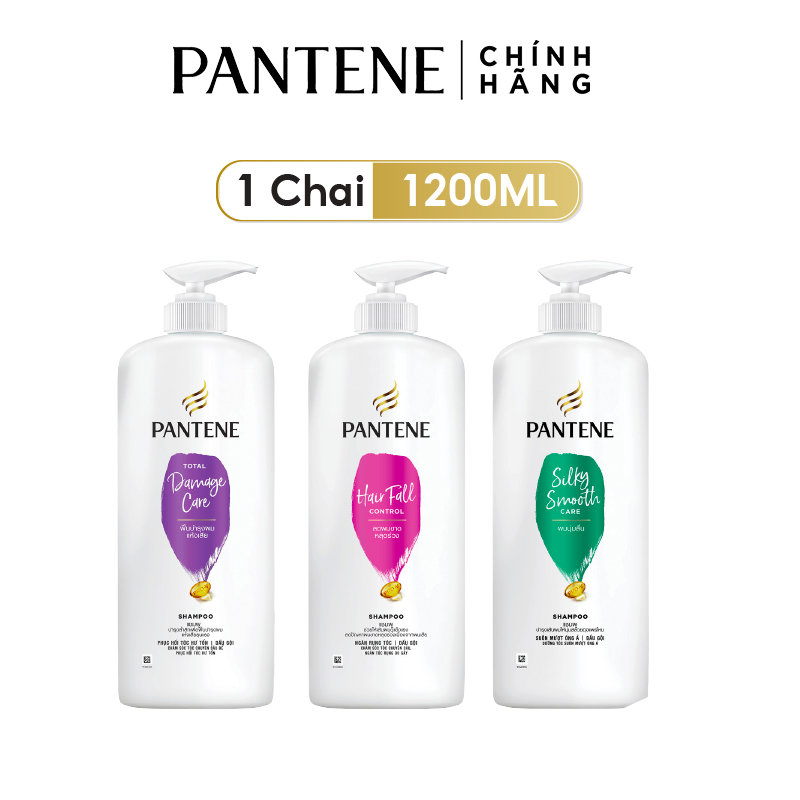 Dầu Gội PANTENE Chai 1200ml Ngăn Rụng Tóc/ Mượt Mà Óng Ả / Chăm Sóc Hư Tổn