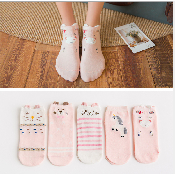 COMBO 5 ĐÔI TẤT/VỚ Nữ Mèo Dễ Thương