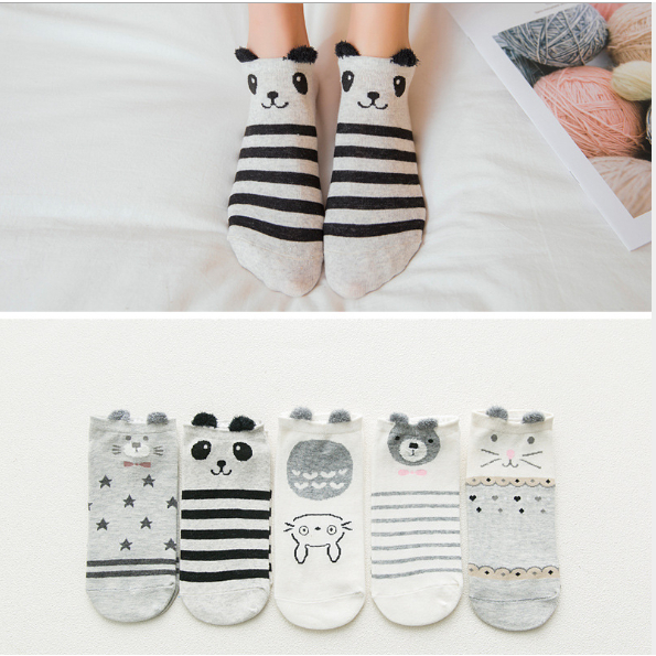 COMBO 5 ĐÔI TẤT/VỚ Nữ Mèo Dễ Thương