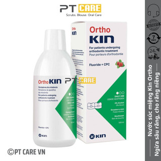 PT CARE VN | Nước Súc Miệng Dành Cho Răng Niềng Chỉnh Nha Ortho Kin 500ml Ngừa Sâu Răng Thơm Miệng