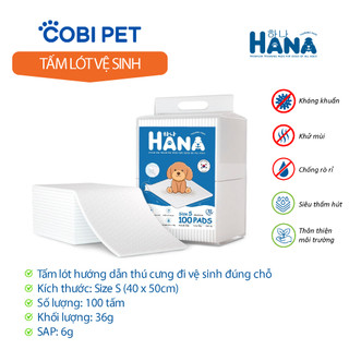 Tấm lót hướng dẫn thú cưng đi vệ sinh đúng chỗ hana training pads