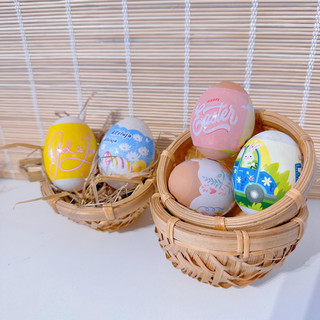 1 RỔ ĐAN ĐỰNG TRỨNG PHỤC SINH tặng RƠM TRANG TRÍ EASTER EGG