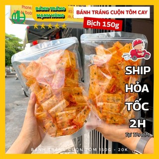 BÁNH TRÁNG CUỘN TÔM CAY SIÊU NGON MẠNH HÙNG ĂN VẶT GIÁ RẺ SÀI GÒN