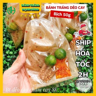 Bánh tráng dẻo cay chấm cay Mạnh Hùng giá rẻ Sài Gòn