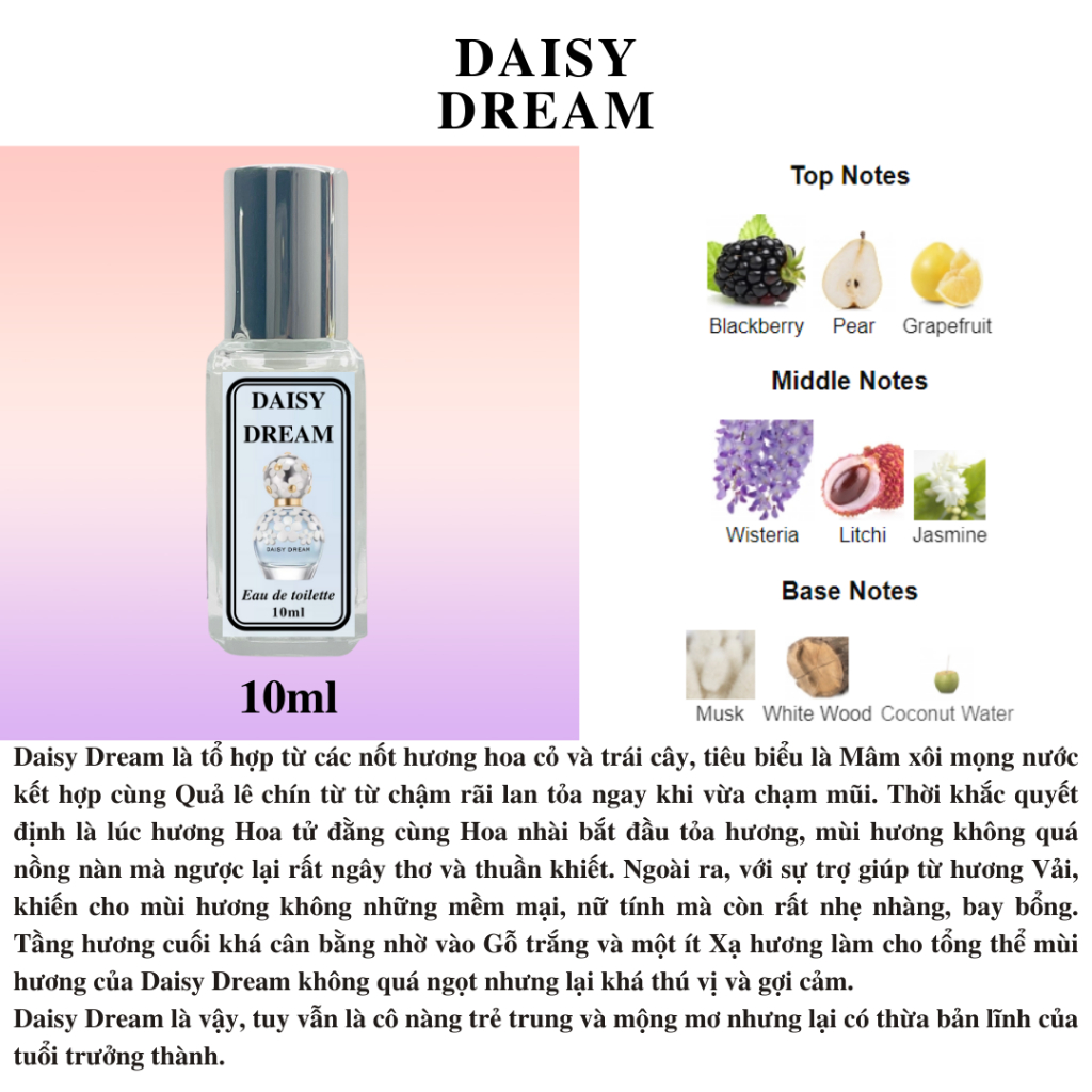 Nước hoa Nữ - Daisy Dream EDT