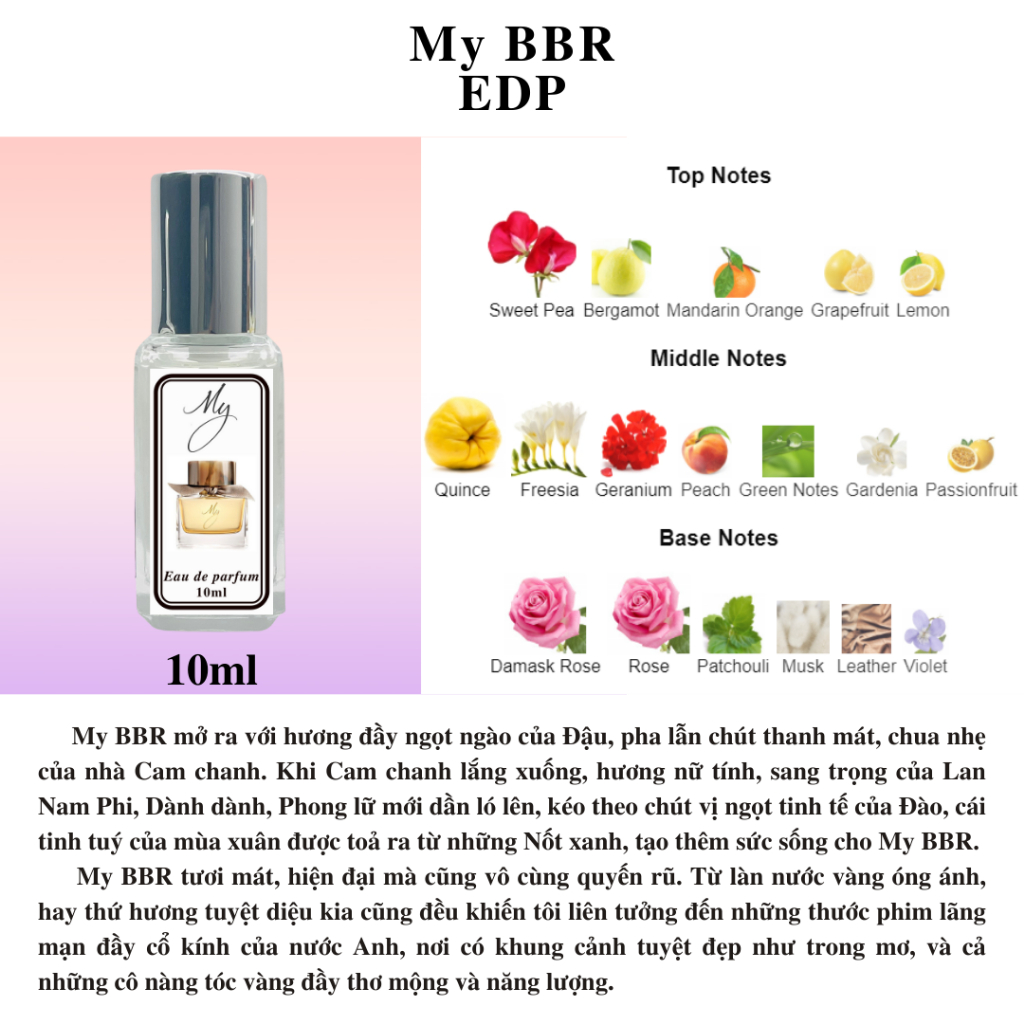 Nước hoa Nữ My BBR EDP