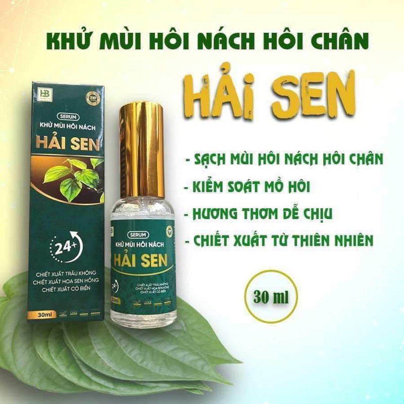 Chính hãng Khử mùi Hôi nách ,hôi chân Hải Sen dùng cho cả phụ nữ mang thai và trẻ nhỏ