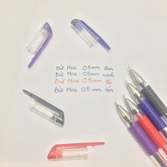 3 Cây Bút Gel Nước Mini 0.5mm