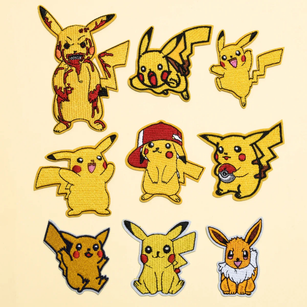 patches ủi nhiệt thêu pokemon, rồng, N75