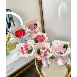 BÓ 7 BÔNG HOA SÁP + HỘP THIỆP +ĐÈN VIDEO ẢNH THẬT CHÍNH CHỦ CỦA SHOP